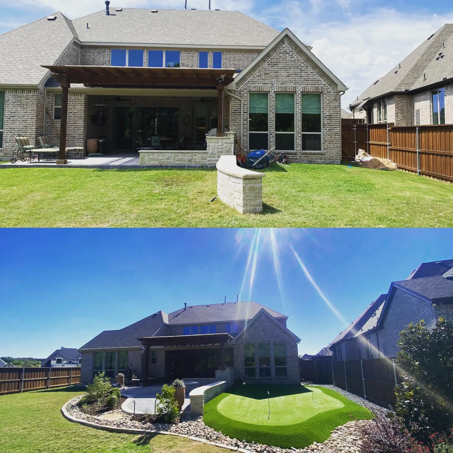 Southern Pro-Vision completed landscaping project